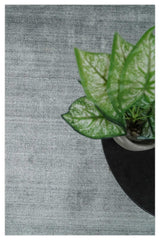 Modern Shaded Silver 5x7 Blended Wool Hand Woven Area Rug
