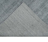 Modern Shaded Silver 5x7 Blended Wool Hand Woven Area Rug