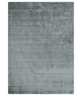 Modern Shaded Silver 5x7 Blended Wool Hand Woven Area Rug