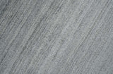 Modern Shaded Silver Gray 5x7 Blended Bamboo Silk Flatwoven Area Rug