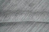 Modern Shaded Silver Gray 5x7 Blended Bamboo Silk Flatwoven Area Rug
