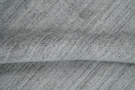 Modern Shaded Silver Gray 5x7 Blended Bamboo Silk Flatwoven Area Rug