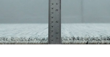 Modern Shaded Solid Handloom Silver, Charcoal and Gray 8x10 Contemporary Wool Area Rug | TRD10283810S