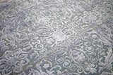 Modern Silver And Gray Hand Knotted Bamboo Silk 8x10 Area Rug