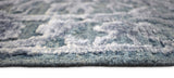 Modern Silver And Gray Hand Knotted Bamboo Silk 8x10 Area Rug