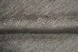 Modern Solid 2x3 Gray Hand Knotted Entryway Silk Area Rug