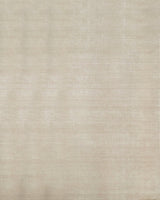 Modern Solid Beige Hand Woven Wool Area Rug