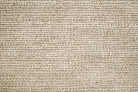 Modern Solid Beige Hand Woven Wool Area Rug