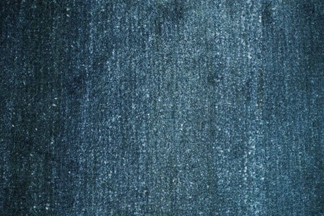 Modern Solid Blue 2x3 Hand Knotted Bamboo Silk Rug