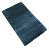Modern Solid Blue 2x3 Hand Knotted Bamboo Silk Rug