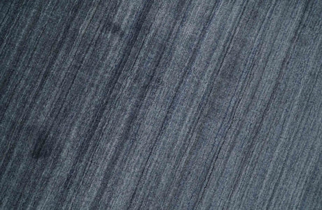 Modern Solid Blue 5x7 Blended Bamboo Silk Hand Woven Area Rug
