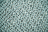 Modern Solid Blue Design Handmade Wool Area Rug