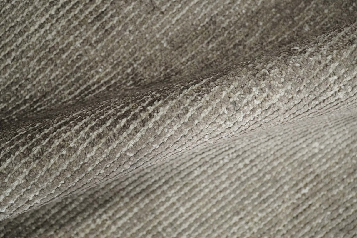 Modern Solid Brown 2x3 Hand Knotted Bamboo Silk Rug