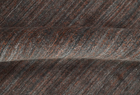 Modern Solid Brown 5x7 Blended Wool Flatwoven Area Rug