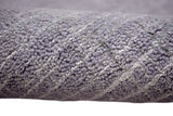 Modern Solid Design Blue Hand Knotted Wool 8x10 Area Rug