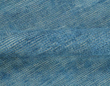 Modern Solid Design Gray And Blue 5x8 Hand Knotted Wool Area Rug