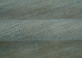 Modern Solid Design Green And Blue 5x8 Hand Knotted Wool Area Rug