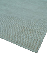 Modern Solid Design Ivory 5x8 Hand Woven Wool Area Rug