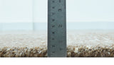 Modern Solid Design Natural Brown Hand Knotted Wool Rug