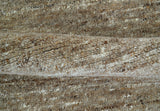 Modern Solid Design Natural Brown Hand Knotted Wool Rug