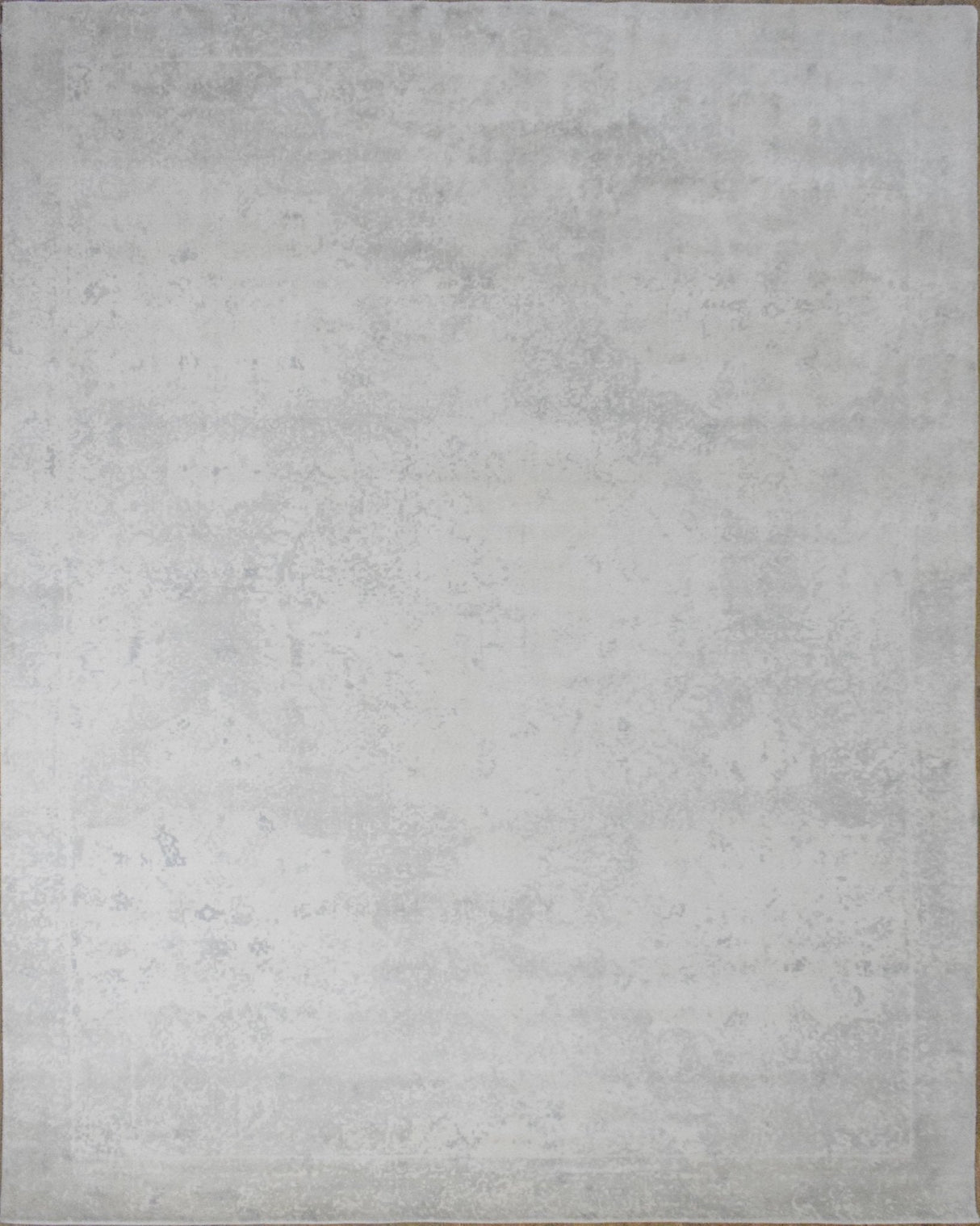 Modern Solid Design Silver Hand Loom Viscose 5x8 Area Rug