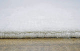 Modern Solid Design Silver Hand Loom Viscose 5x8 Area Rug