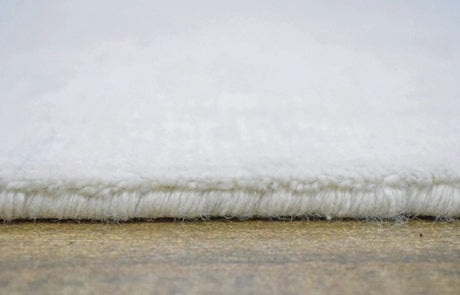 Modern Solid Design Silver Hand Loom Viscose 5x8 Area Rug