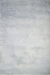 Modern Solid Design Silver Handmade Wool Area Rug