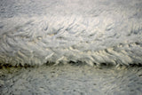 Modern Solid Design Silver Handmade Wool Area Rug