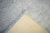 Modern Solid Design Silver Handmade Wool Area Rug