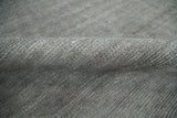 Modern Solid Gray Hand Woven 5x8 Wool and Viscose Rug