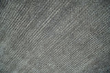 Modern Solid Gray Hand Woven 5x8 Wool and Viscose Rug
