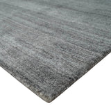 Modern Solid Gray Shaded 5x7 Blended Wool Hand Woven Area Rug