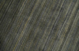 Modern Solid Olive and Gray 5x7 Blended bamboo Silk Hand Woven Area Rug