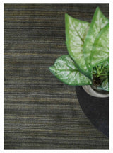 Modern Solid Olive and Gray 5x7 Blended bamboo Silk Hand Woven Area Rug