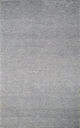 Modern Solid Pattern Gray Hand Woven Wool Area Rug
