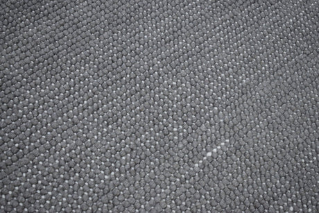 Modern Solid Pattern Gray Hand Woven Wool Area Rug