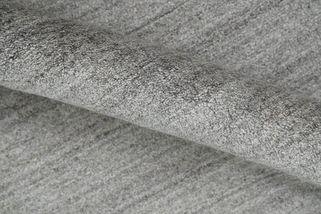 Modern Solid Shaded Gray 5x7 Blended Wool Hand woven Area Rug
