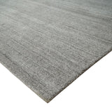 Modern Solid Shaded Gray 5x7 Blended Wool Hand woven Area Rug