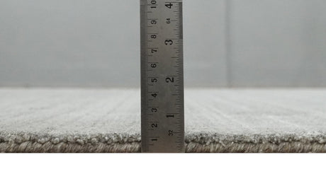 Modern Solid Shaded Gray 5x7 Blended Wool Hand woven Area Rug
