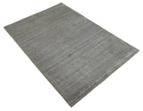 Modern Solid Shaded Gray 5x7 Blended Wool Hand woven Area Rug