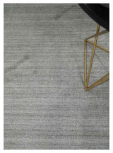 Modern Solid Shaded Gray 5x7 Blended Wool Hand woven Area Rug