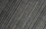 Modern Solid Silver and Charcoal Shaded 5x7 Blended Wool Area Rug