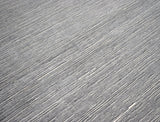 Modern Solid Silver Hand Loom Wool 5x8 Area Rug