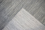 Modern Solid Silver Hand Loom Wool 5x8 Area Rug