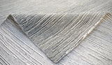 Modern Solid Silver Hand Loom Wool 5x8 Area Rug