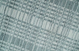 Modern Striped 8x10 Hand Made Ivory and Gray Blended Wool Area Rug