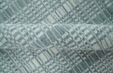 Modern Striped 8x10 Hand Made Ivory and Gray Blended Wool Area Rug