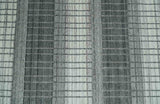 Modern Stripes 8x10 Hand Made Ivory and Gray Blended Wool Area Rug