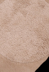Modern Stripes Pattern Beige Hand Tufted 5x7 Wool Area Rug